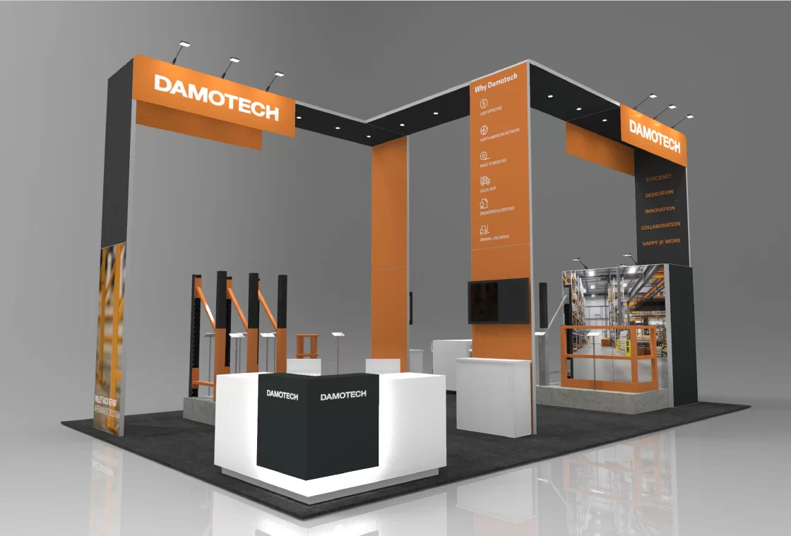 Branded retail and event display setup